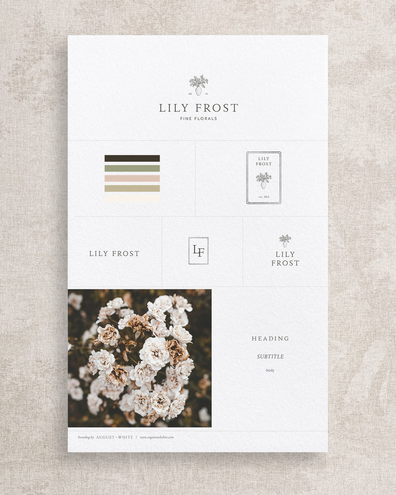 Lily Frost Branding Package