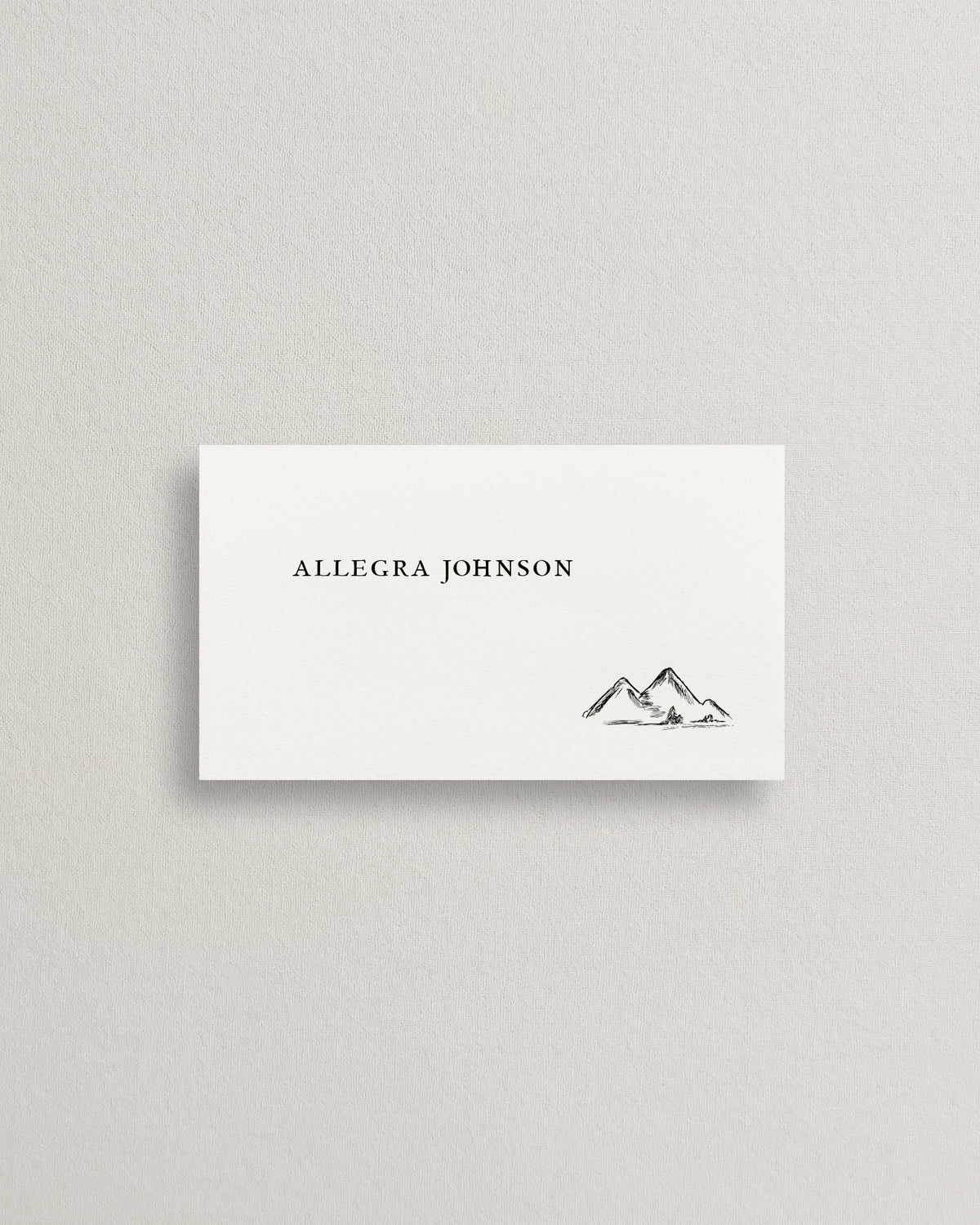 Mountains Place and Escort Cards