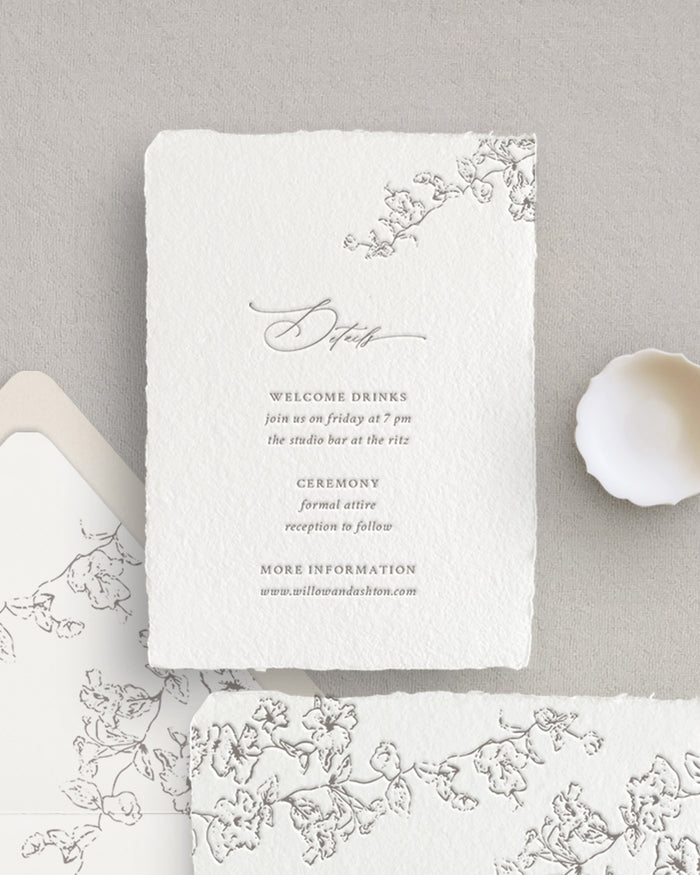 Willow Detail/Online RSVP Cards